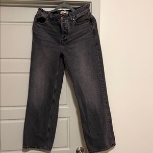 Madewell Low Slung Baggy Black Women's Jeans